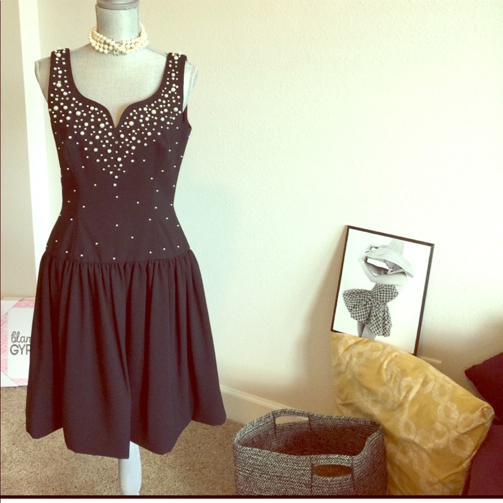Y2K Morton Myles vintage drop waist dress..